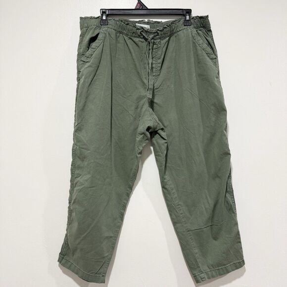 Sonoma Olive Green Drawstring Petite Pants Women Size Xlarge - Picture 1 of 5